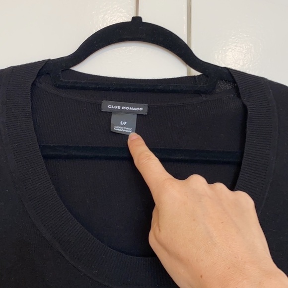 Club Monaco black sweater dress​​​​​​​​​​​​​​​​​​​​​​​​ - Picture 2 of 3